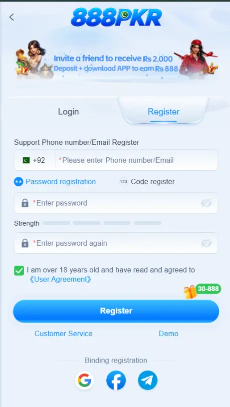 888Pkr Login